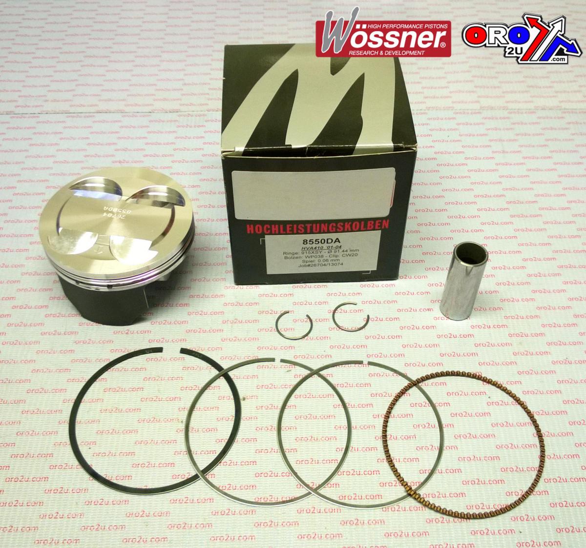 PISTON KIT 02-04 610/400 91.50 WOSSNER 8550DB HUSQVARNA