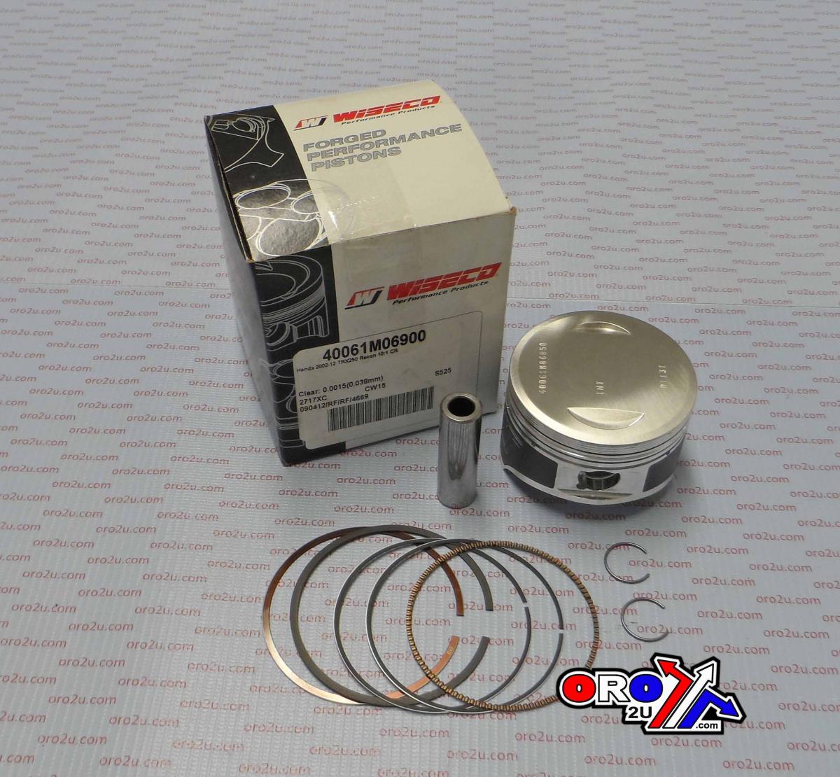 WISECO 77mm PISTON KIT C, YAMAHA YZ250F 2012-2013, HIGH COMPRESSION 14:1,