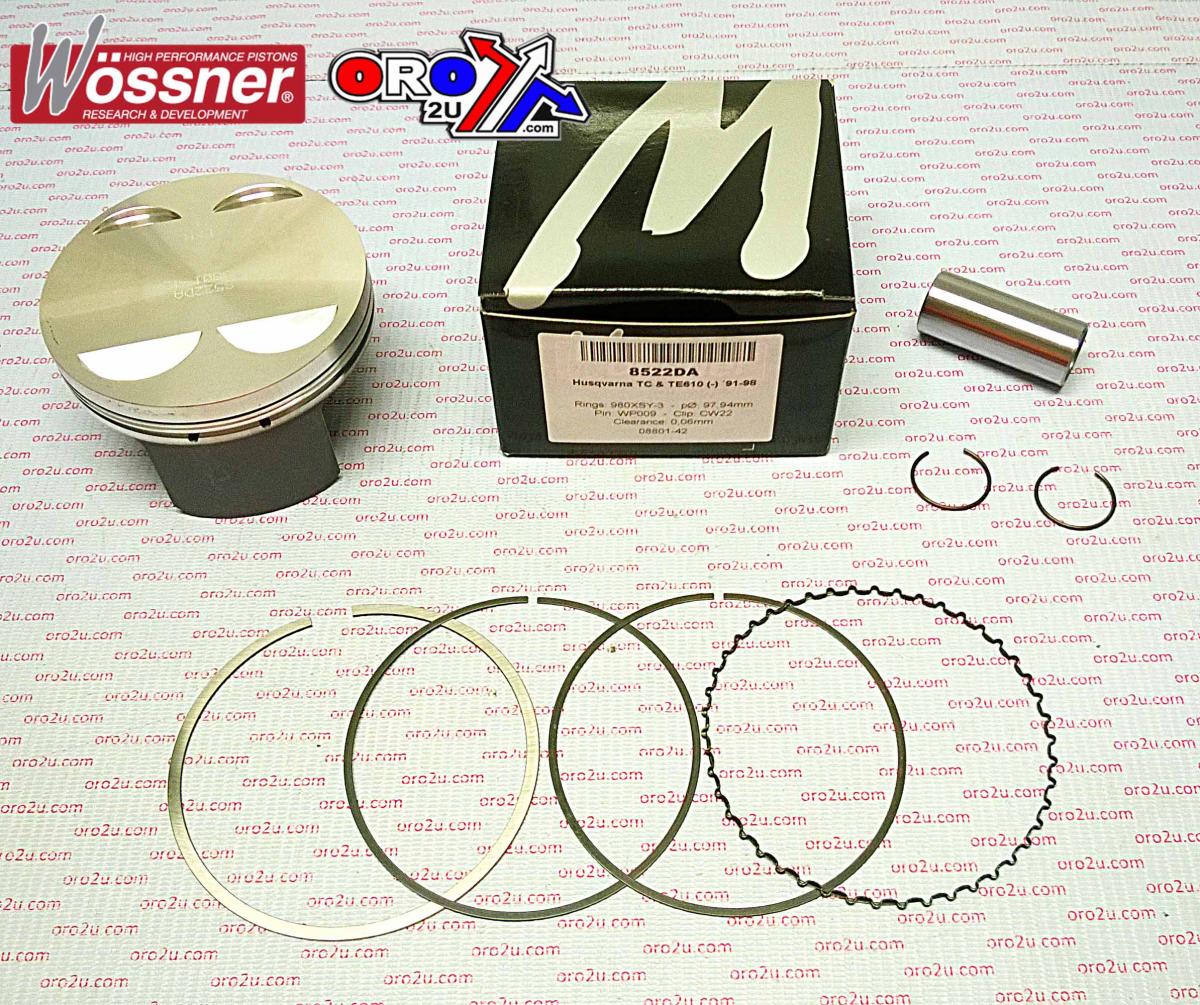 PISTON KIT 91-98 610 102.00 WOSSNER 8522D400 HUSQVARNA