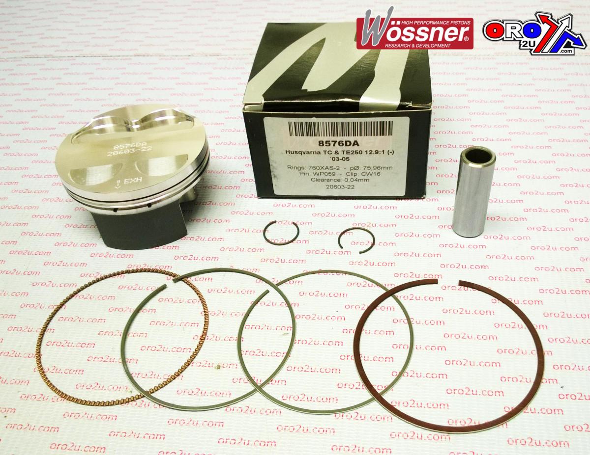 WOSSNER 75.97mm PISTON KIT B, HUSQVARNA TXC/TC/TE 250 2003-2005