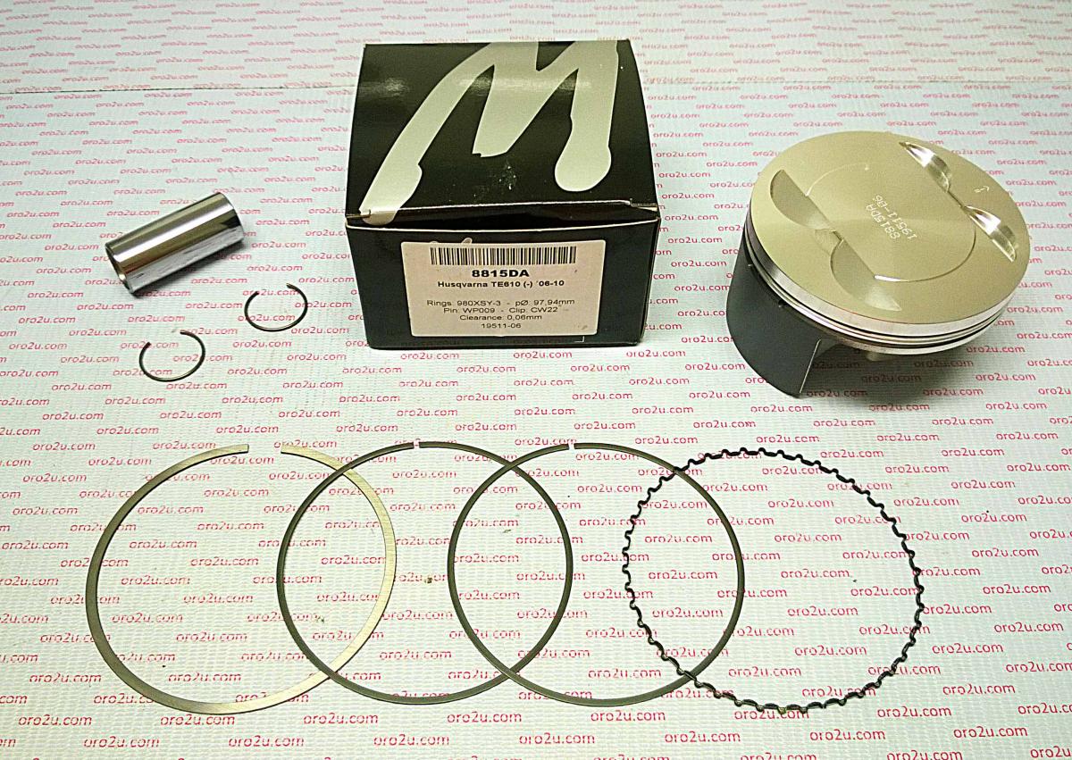 WOSSNER 97.95mm PISTON KIT B, HUSQVARNA TC/TE610 2006-2010