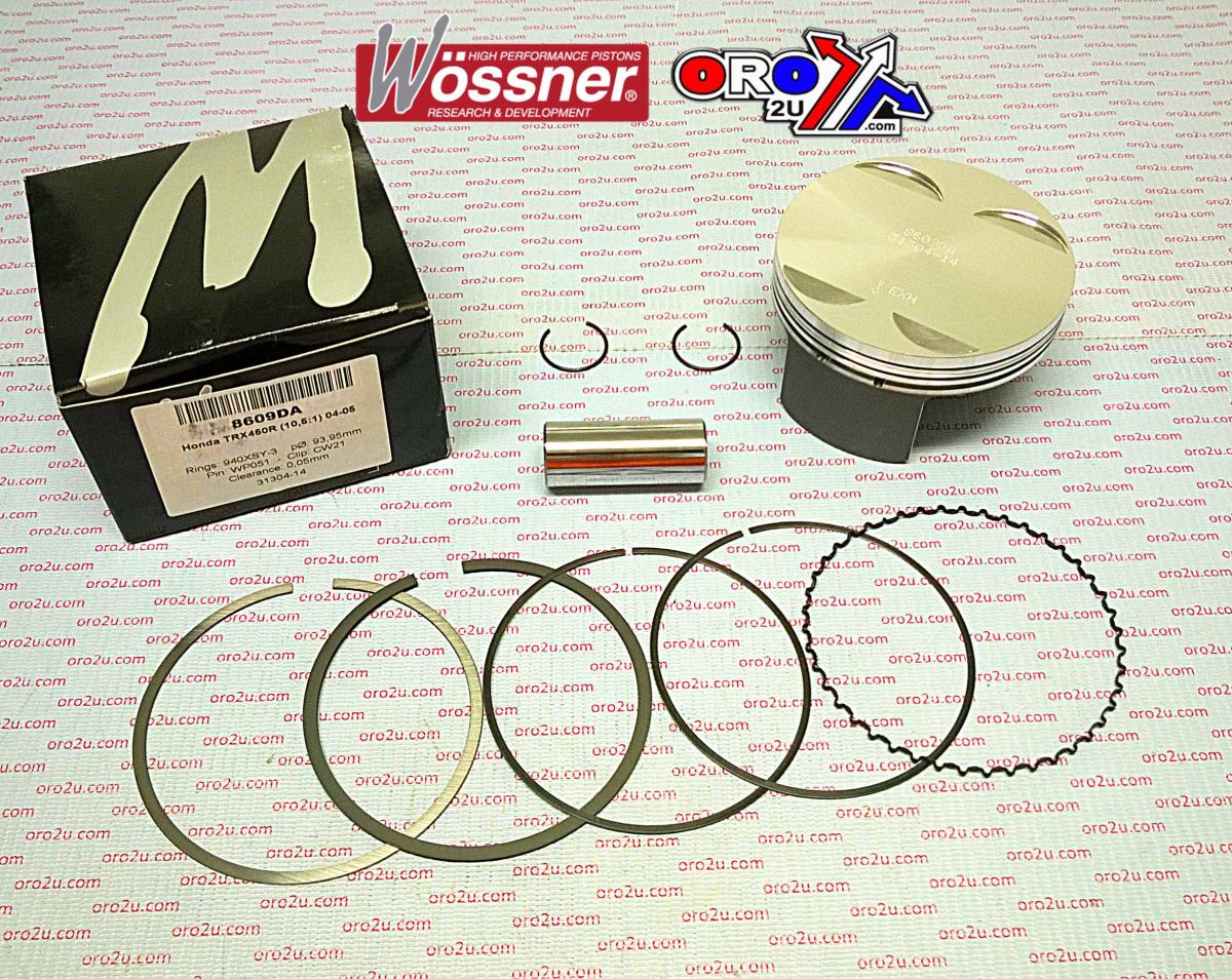 PISTON KIT 04-05 TRX450 94.00 FORGED WOSSNER 8609DC