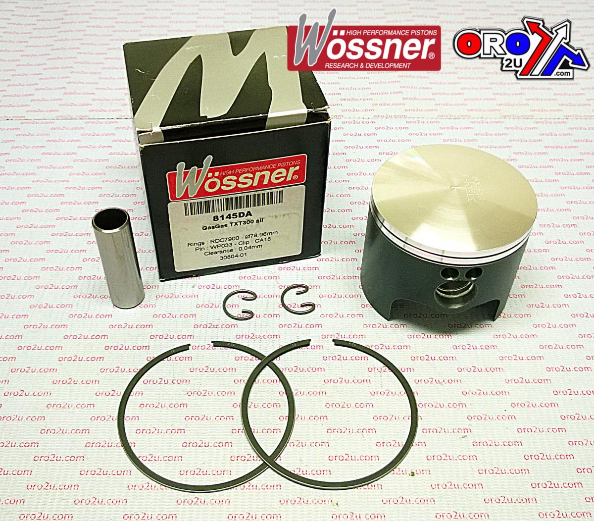 PISTON KIT ALL TXT300 79.00 WOSSNER FORGED KIT 8145DA