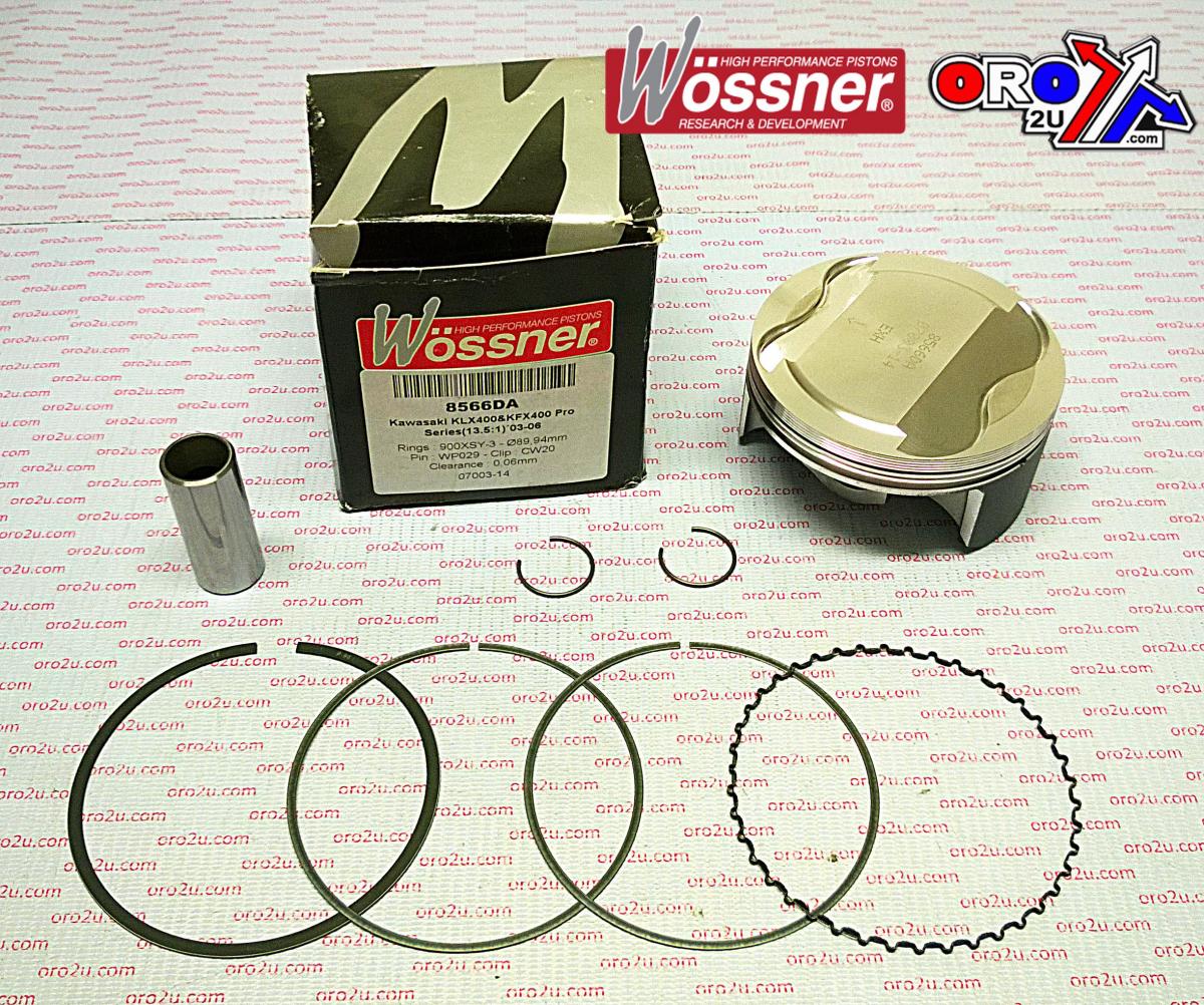WOSSNER 89.94mm HC PISTON KIT A, KAWASAKI KLX400 03-06, KFX400 03-06