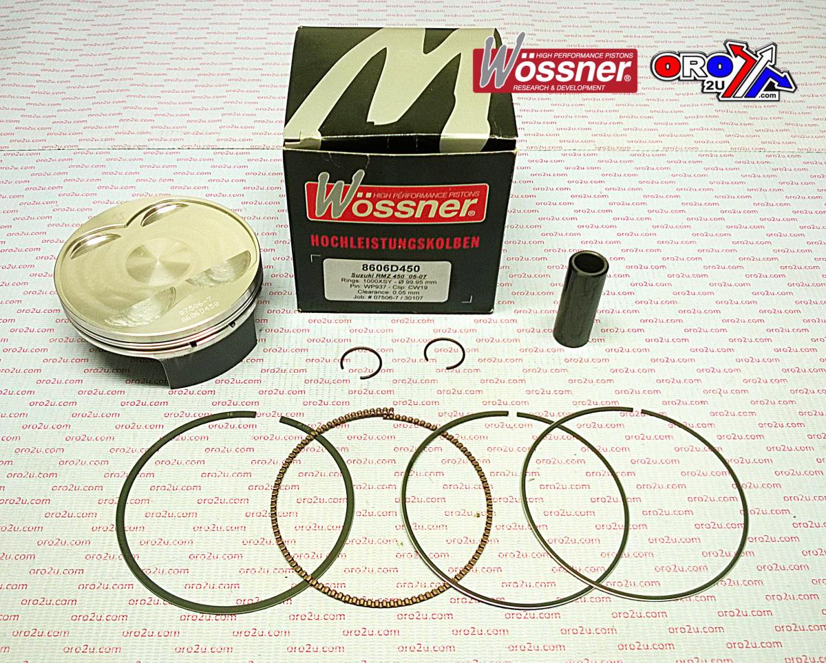 PISTON KIT 05-07 RMZ450 100.00 WOSSNER 8606D450 BIG BORE