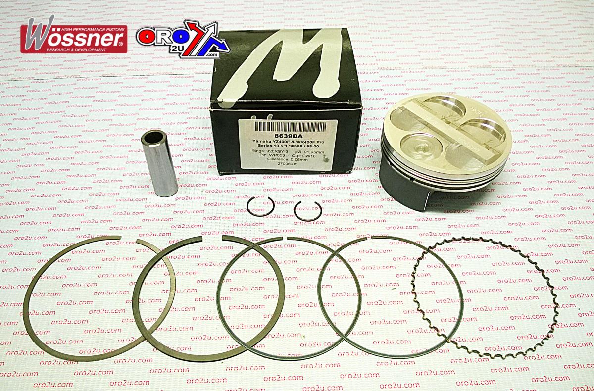 PISTON 98-00 YZF/WR400F 92 HC WOSSNER PISTON KIT 8639DC
