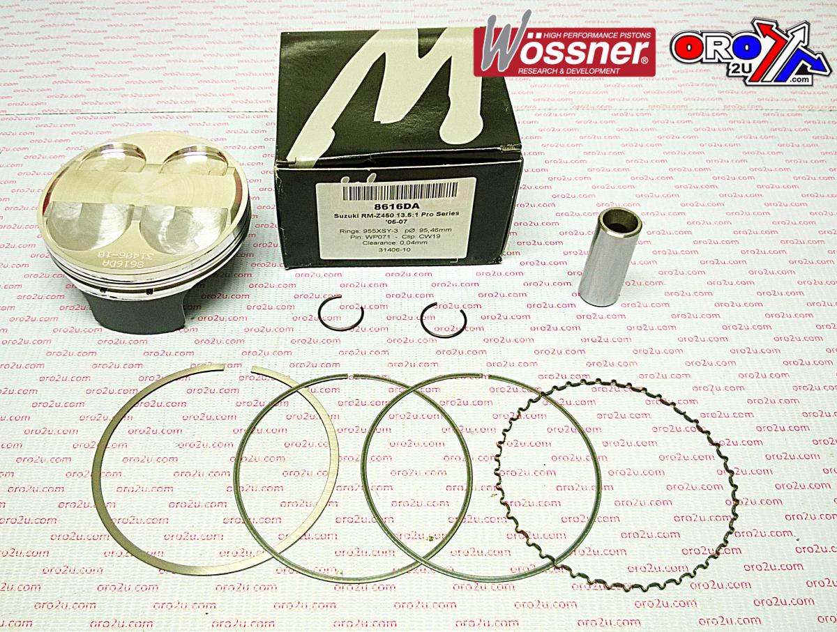 PISTON 05-07 RMZ450 95.50 HC FORGED WOSSNER KIT 8616DC