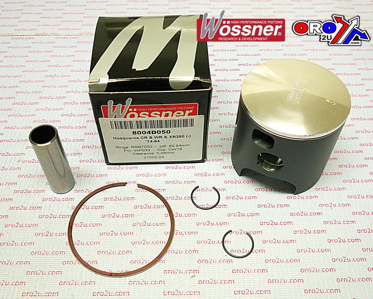 PISTON KIT HSQ 250 74-84 70.00 WOSSNER 8004D050 HUSQVARNA
