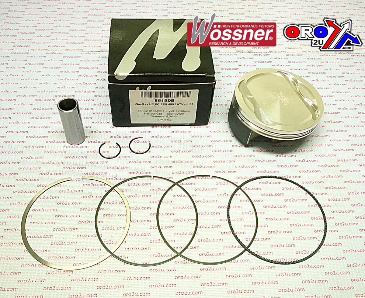 WOSSNER 95mm FORGED PISTON KIT B, GAS GAS HP450, EC450F, FSE 450 2005