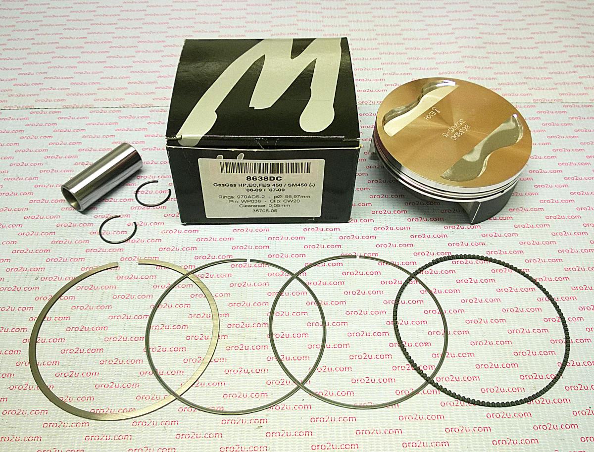 WOSSNER 97mm FORGED PISTON KIT C, GAS GAS HP450, EC450F, FSE 450 2006-2009