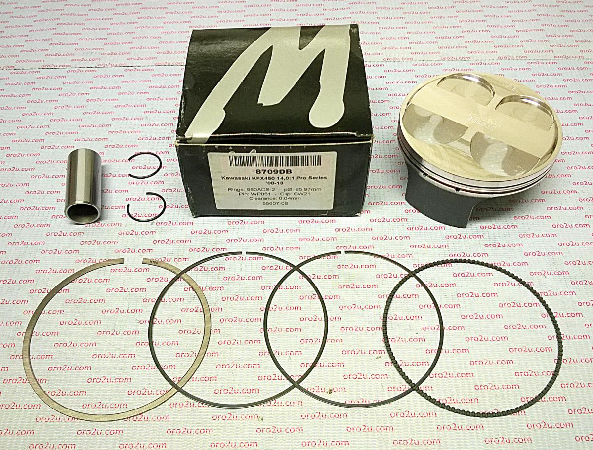WOSSNER 96mm FORGED PISTON KIT B, KAWASAKI KFX450R 2008-2012