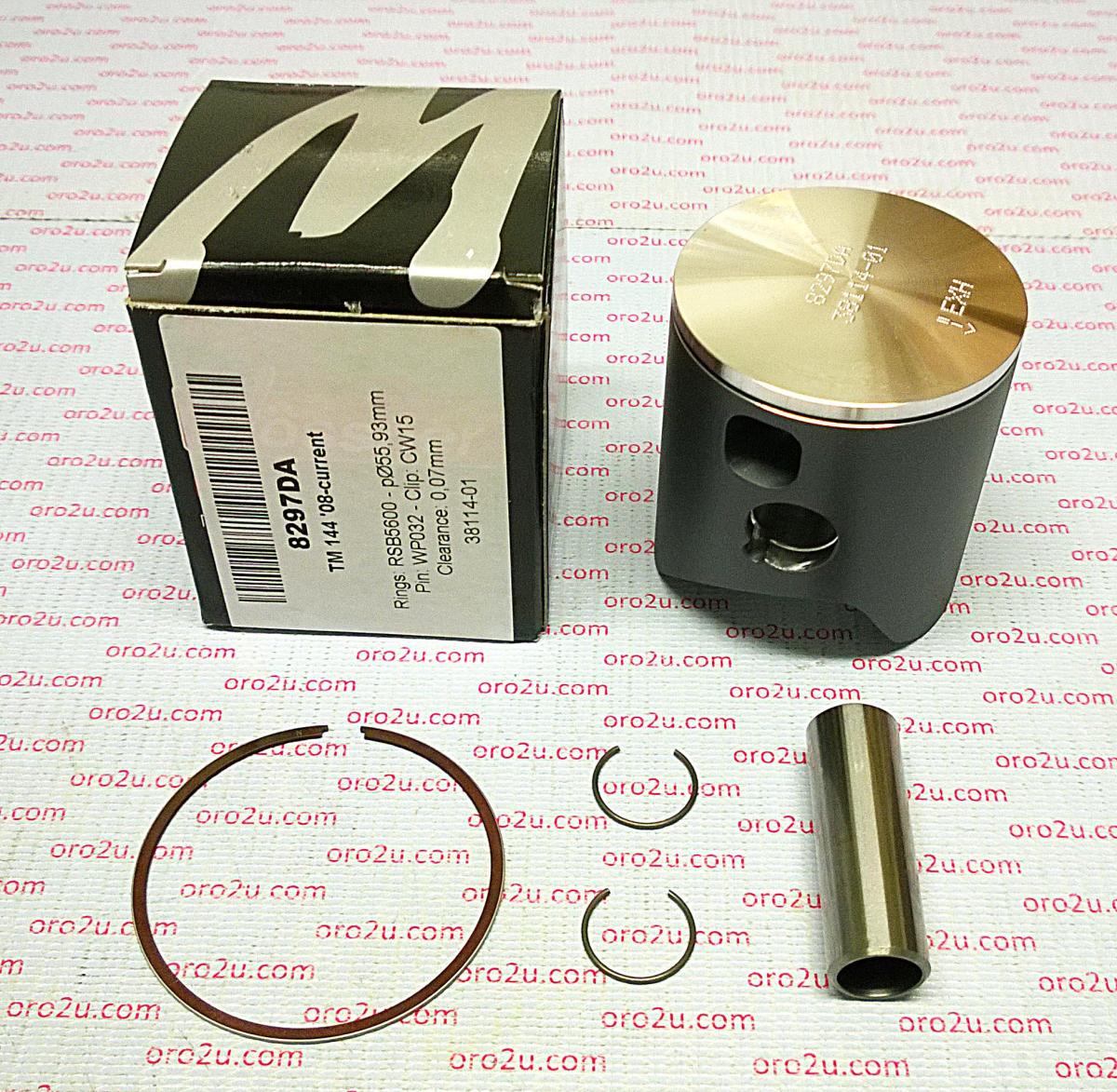 WOSSNER 56mm FORGED PISTON KIT TM EN144 2008-2015, MX125 2008-2015