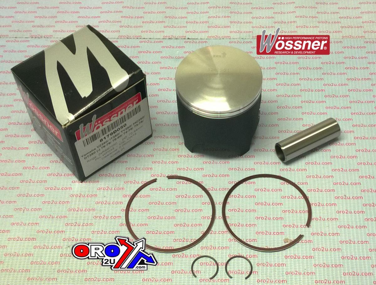 PISTON KIT 76-79 YZ250 71.50 FORGED WOSSNER 8179D150