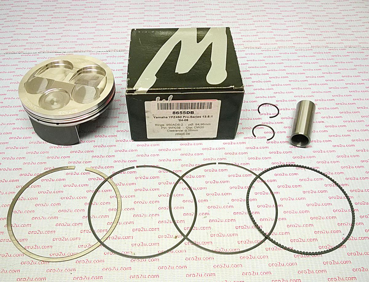 PISTON KIT 06-11 YFZ450 95 HC FORGED WOSSNER 8657DA