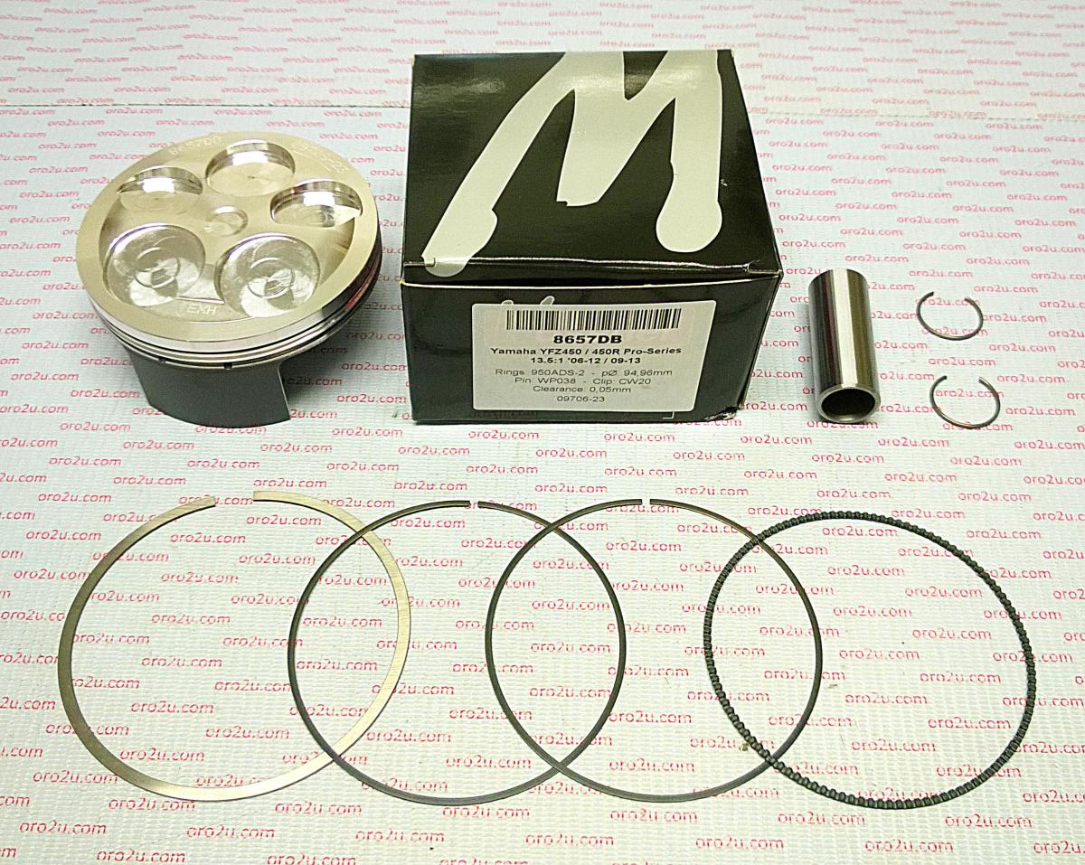 PISTON KIT 06-11 YFZ450 95 HC FORGED WOSSNER 8657DC