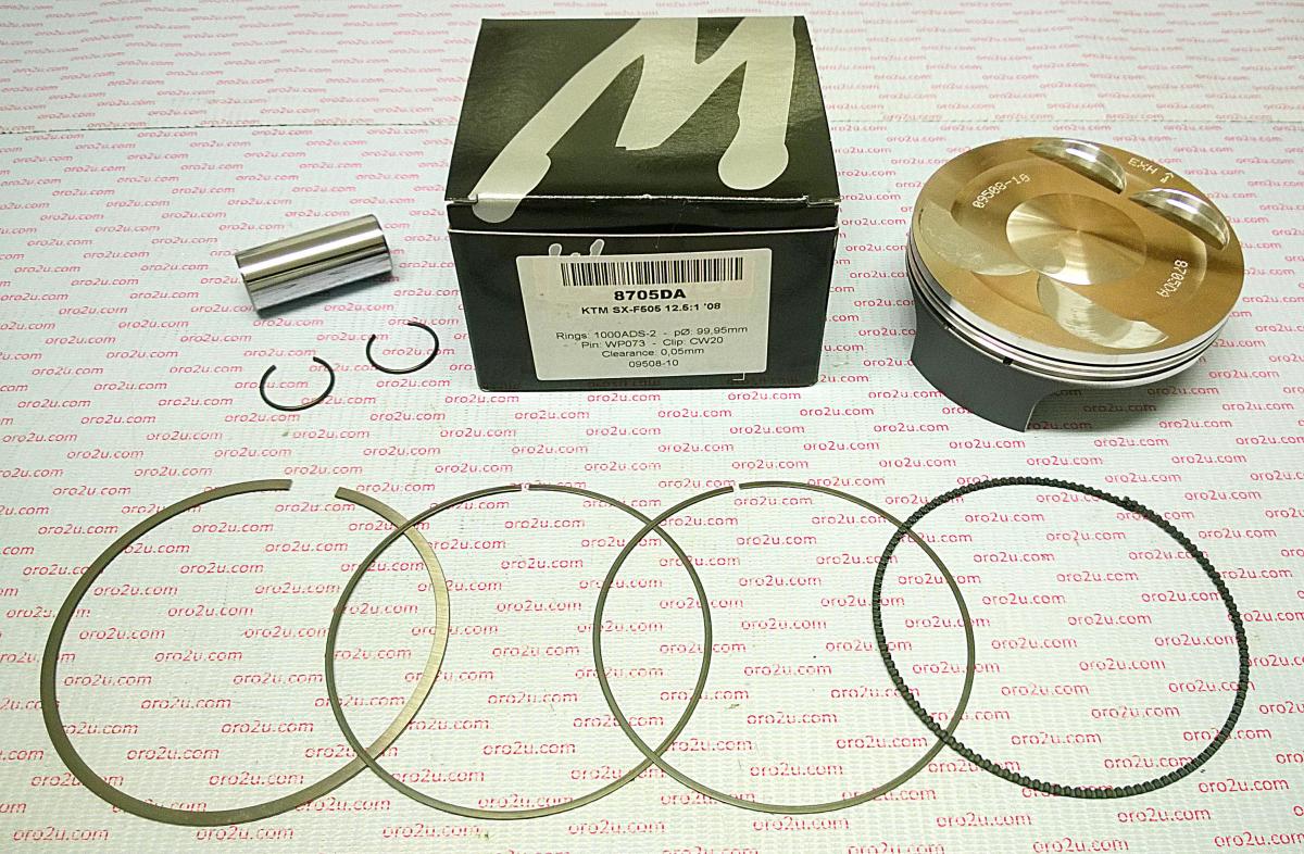 WOSSNER 100mm FORGED PISTON KIT B, KTM SX-F 505 07-09, SX 505 ATV 09-10