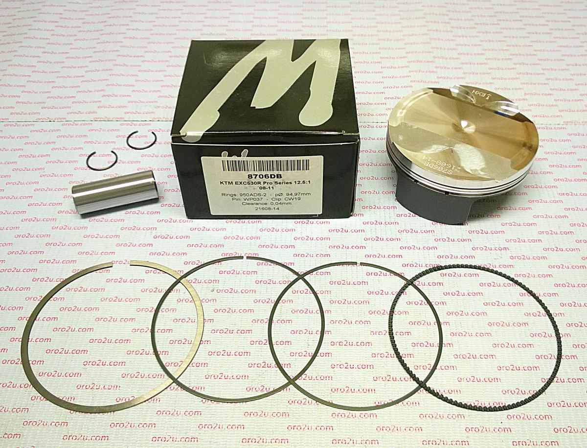 PISTON KIT EXC-R530 KTM HC 95 FORGED WOSSNER 8706DA