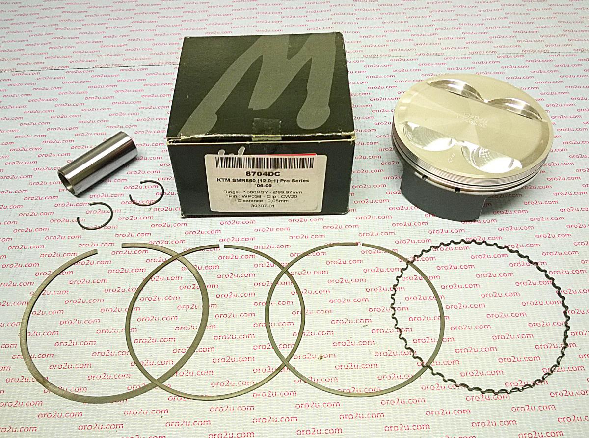 WOSSNER 100mm HC FORGED PISTON KIT C, KTM SMR 560 2006-2009