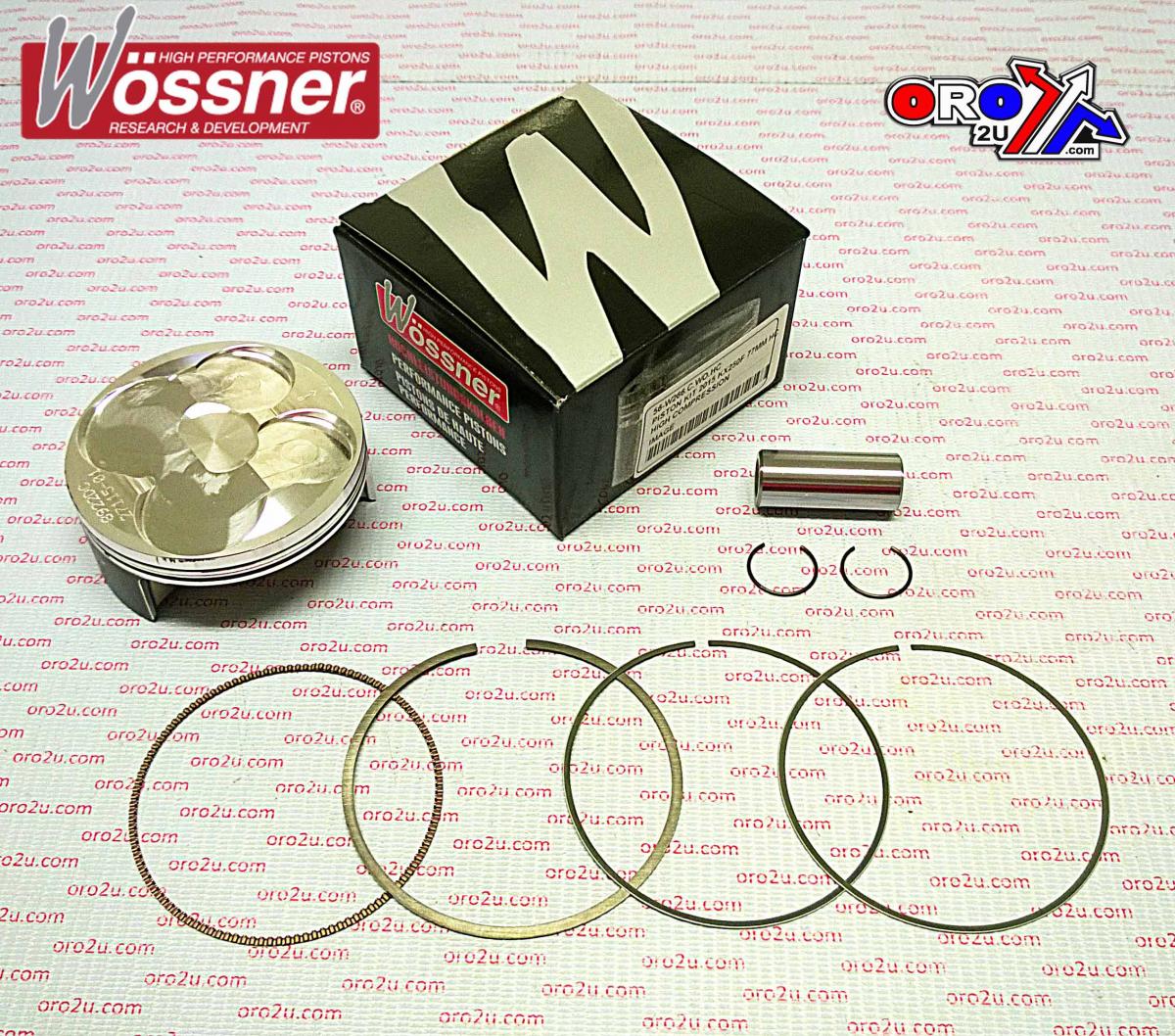 WOSSNER 77mm HC PISTON KIT B, KAWASAKI KX250F 2015-2016
