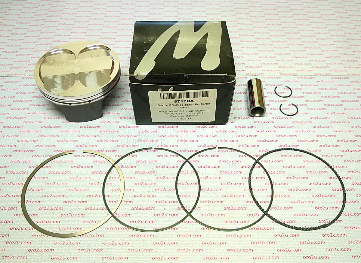 PISTON KIT 08-12 RMZ450 96 HC FORGED WOSSNER 8717DB