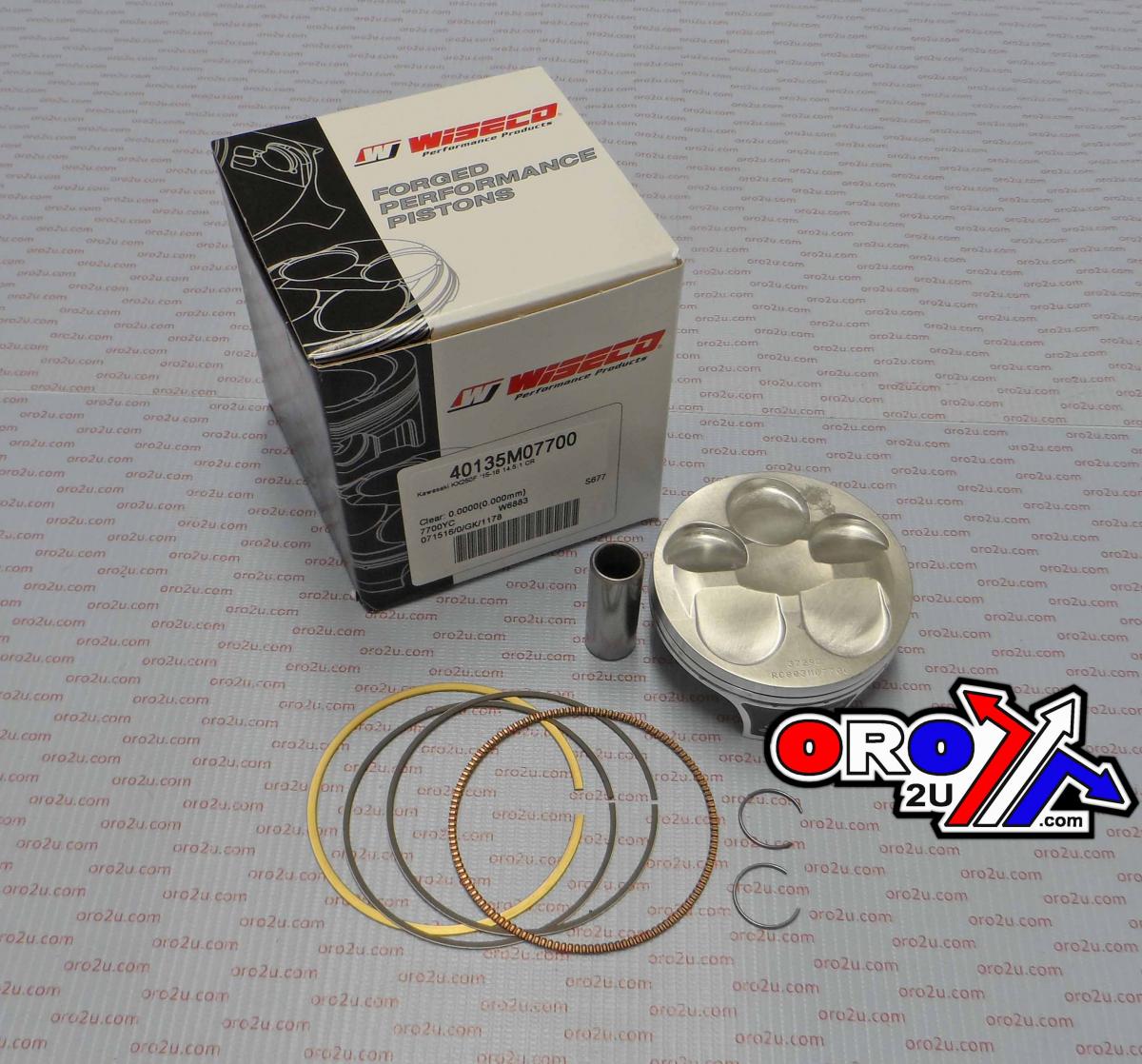 WISECO 77mm PISTON KIT C, KAWASAKI KX250F 2015-2016, ArmorGlide