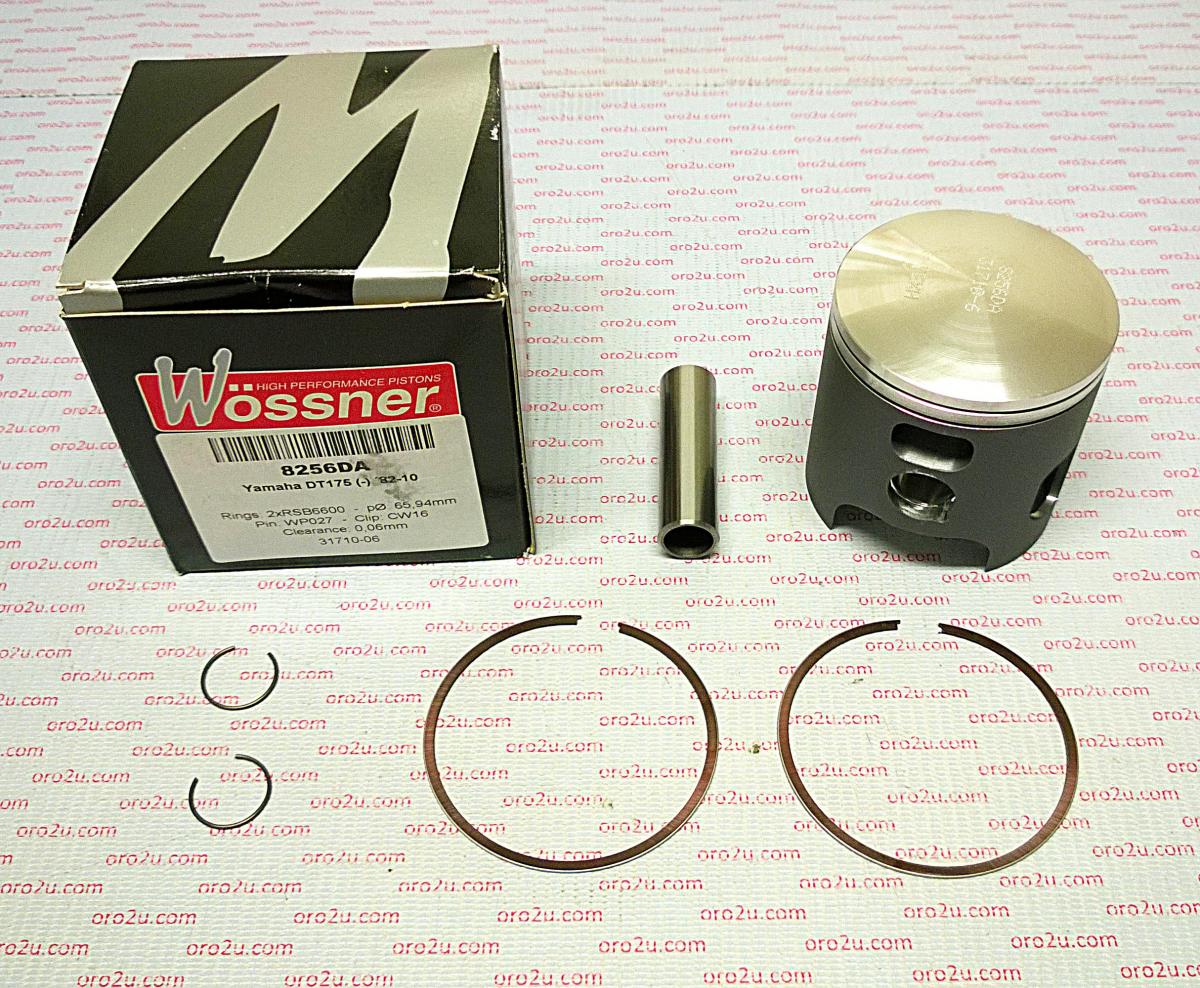 PISTON KIT 82-10 DT175 68.00 FORGED WOSSNER 8256D200