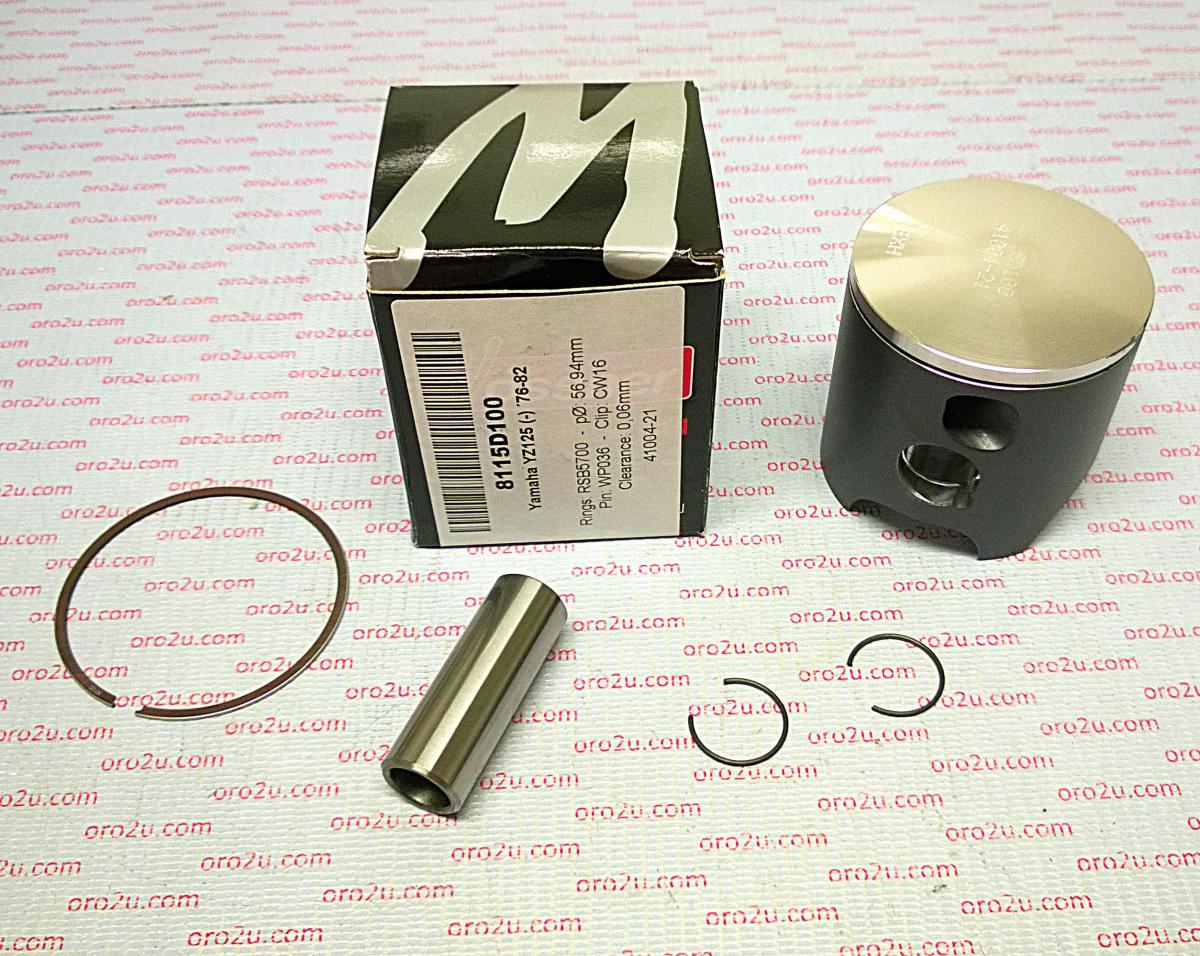WOSSNER 56mm FORGED PISTON KIT YAMAHA YZ125 1976-1982
