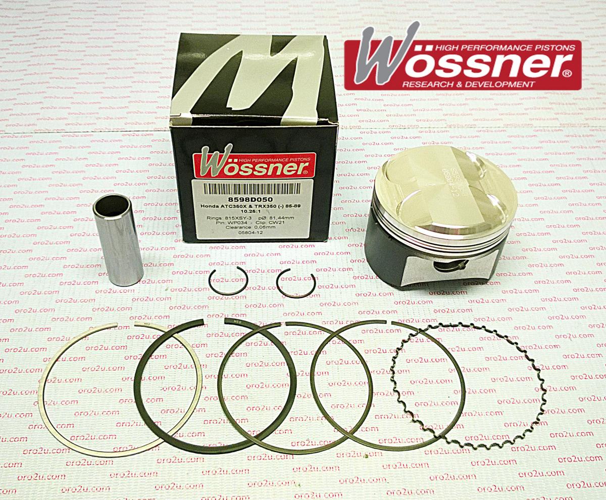 PISTON KIT 85-86 ATC350 81.50 FORGED WOSSNER 8598D050