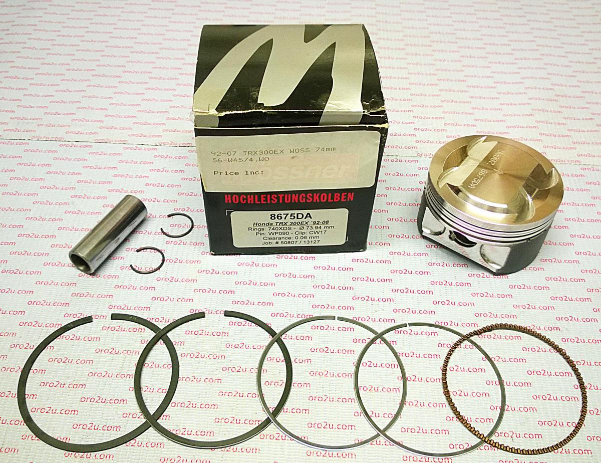 WOSSNER 74.5mm FORGED PISTON KIT HONDA TRX300EX/X 1993-2012