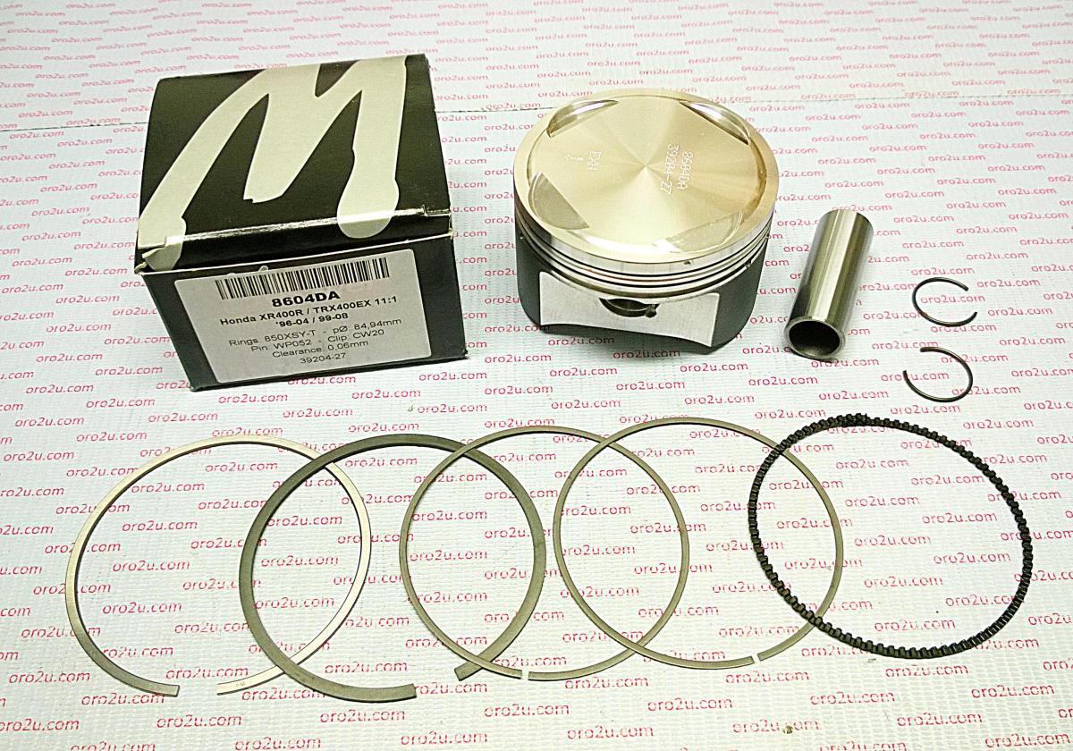 PISTON KIT XR400 TRX400 85.00 FORGED WOSSNER 8604DA HONDA