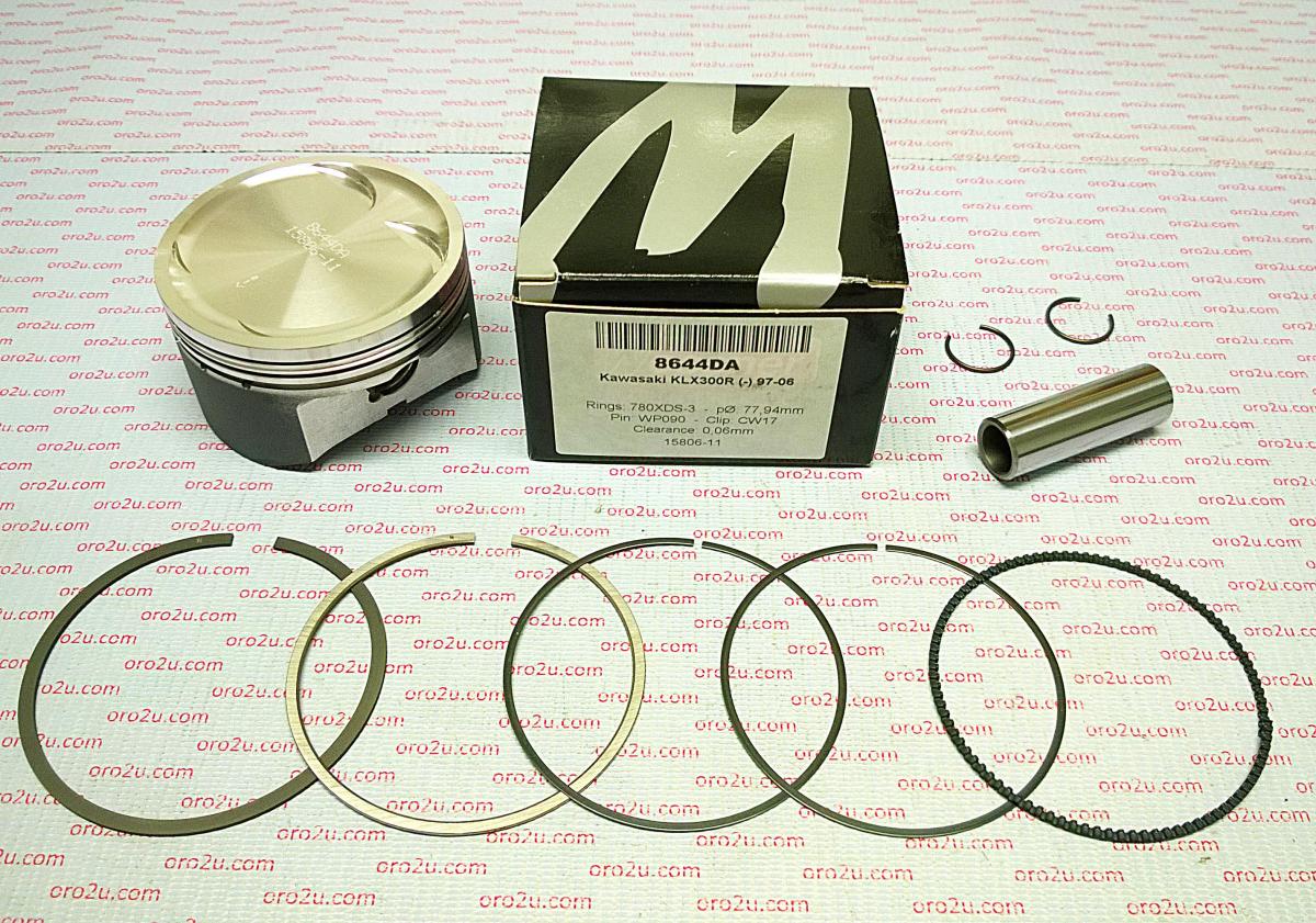 WOSSNER 80mm FORGED PISTON KIT KAWASAKI KLX300R 1997-2007