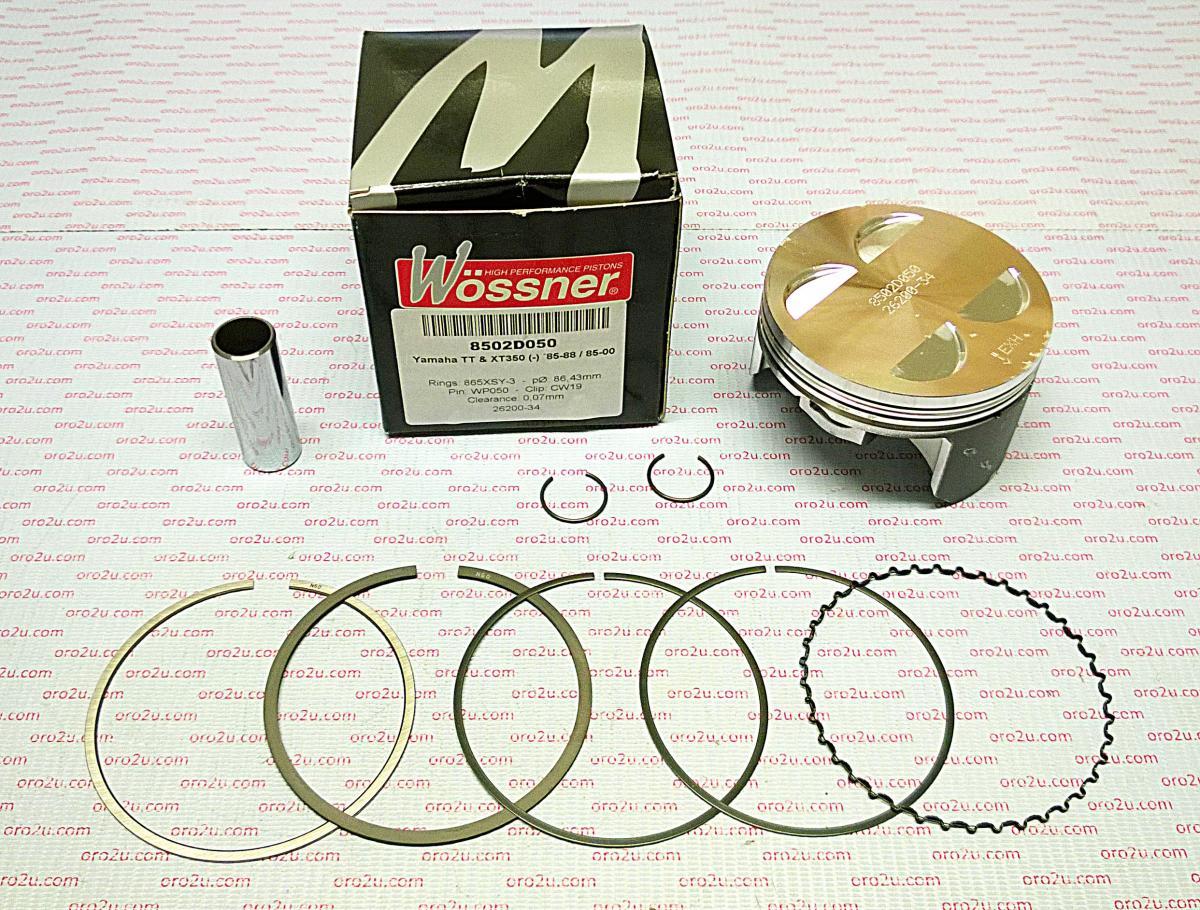 WOSSNER 86.5mm FORGED PISTON KIT YAMAHA XT350 85-00, TT350 85-88