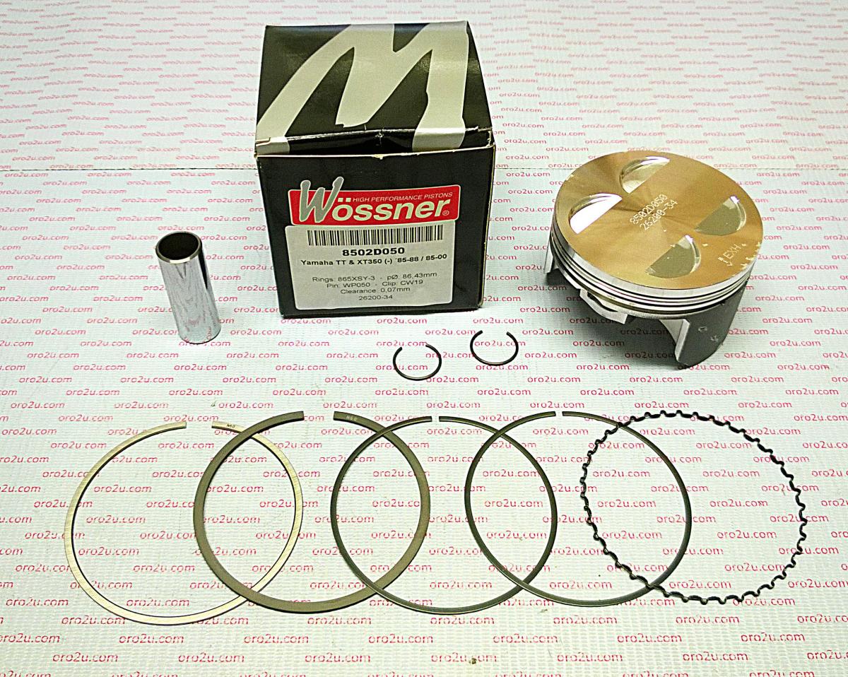 WOSSNER 87.5mm FORGED PISTON KIT YAMAHA XT350 85-00, TT350 85-88