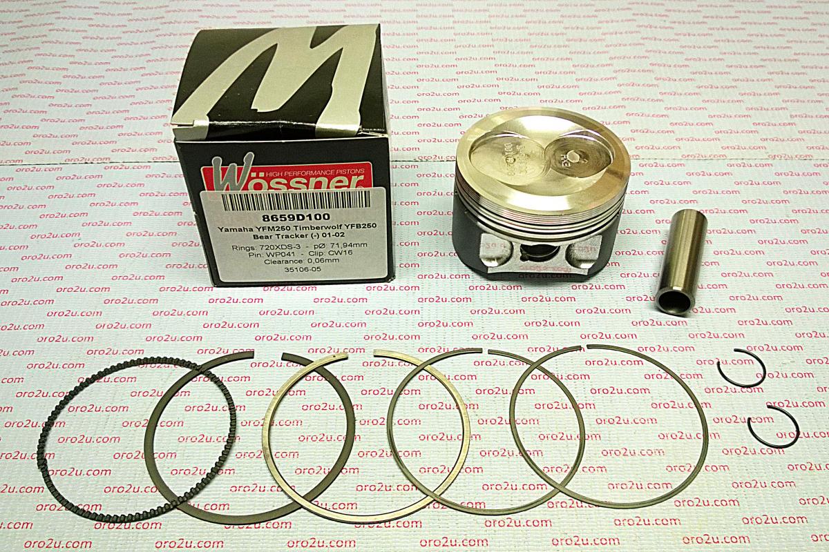 PISTON KIT YFM YFB250 71.00 WOSSNER FORGED 8659DA 92-01