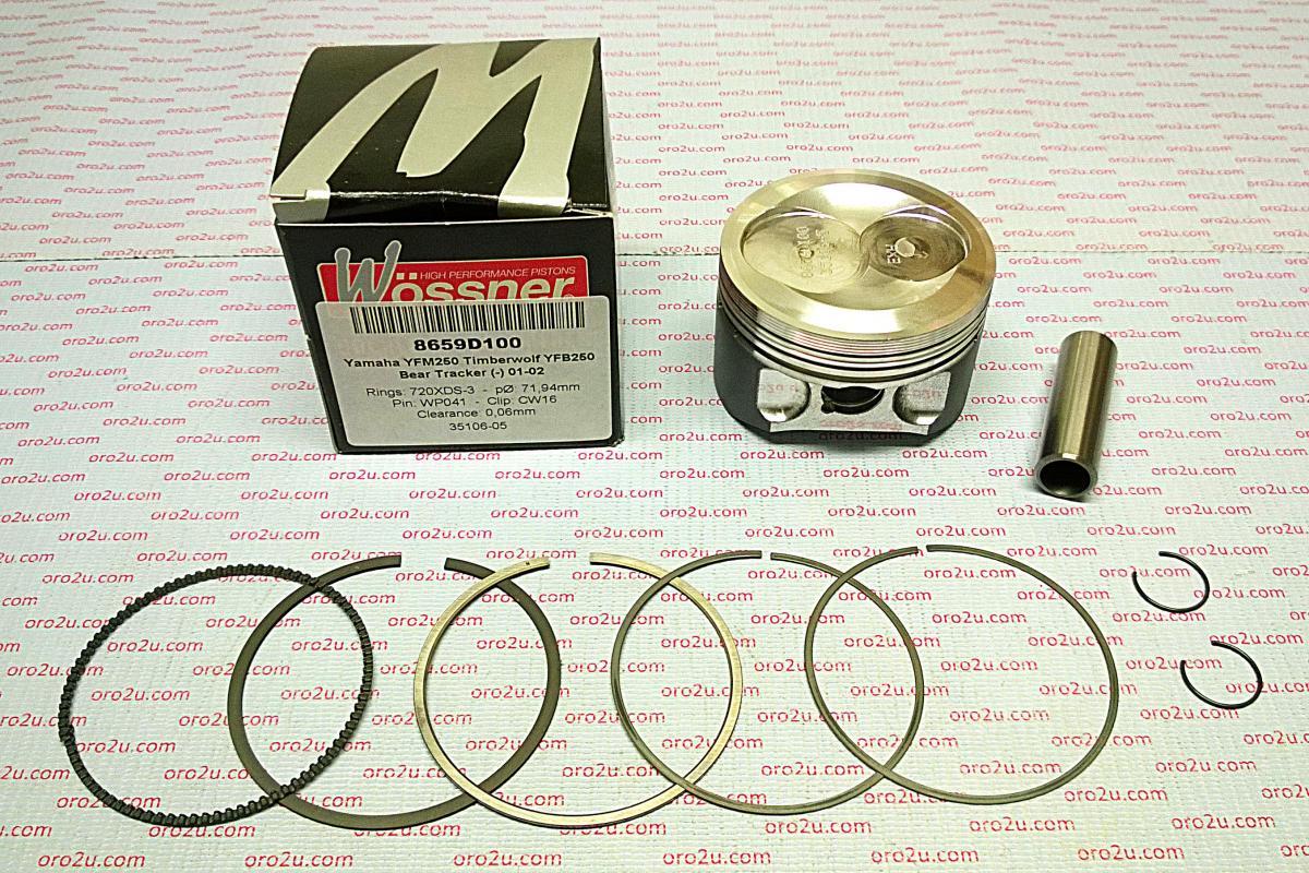 PISTON KIT YFM YFB250 72.00 WOSSNER FORGED 8659D100