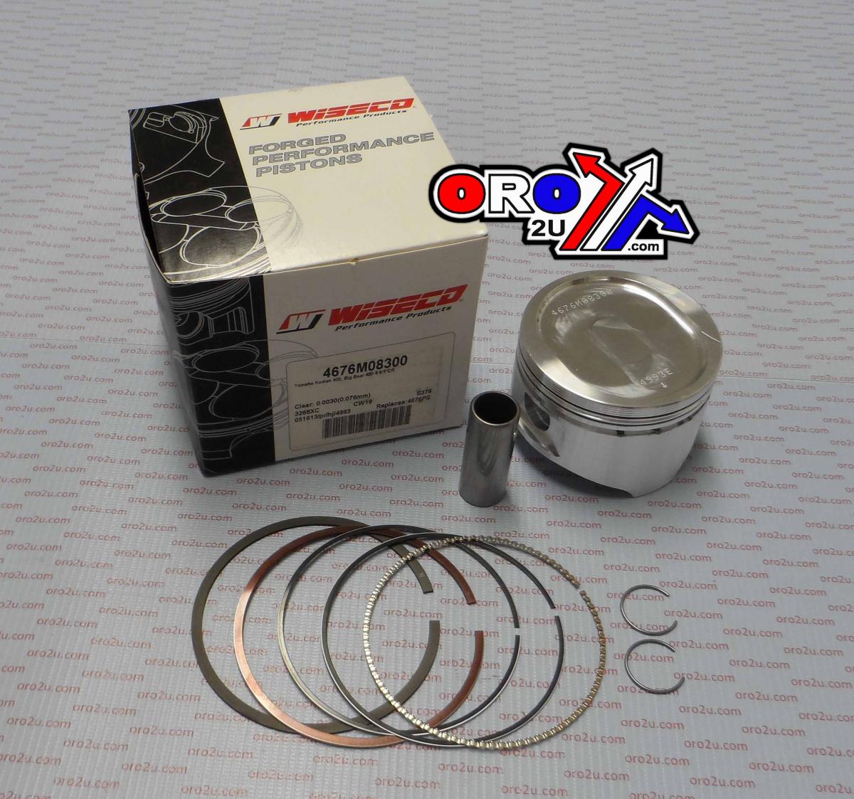 WISECO 83mm PISTON KIT YAMAHA YFM400 KODIAK 93-99, BIG BEAR 00-12
