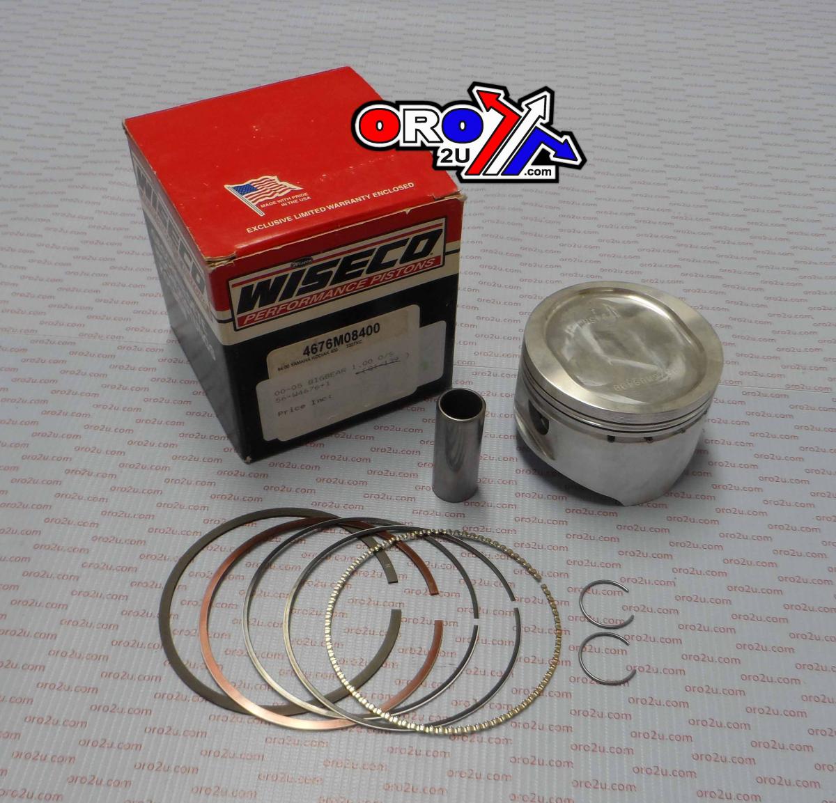 WISECO 84mm PISTON KIT YAMAHA YFM400 KODIAK 93-99, BIG BEAR 00-12