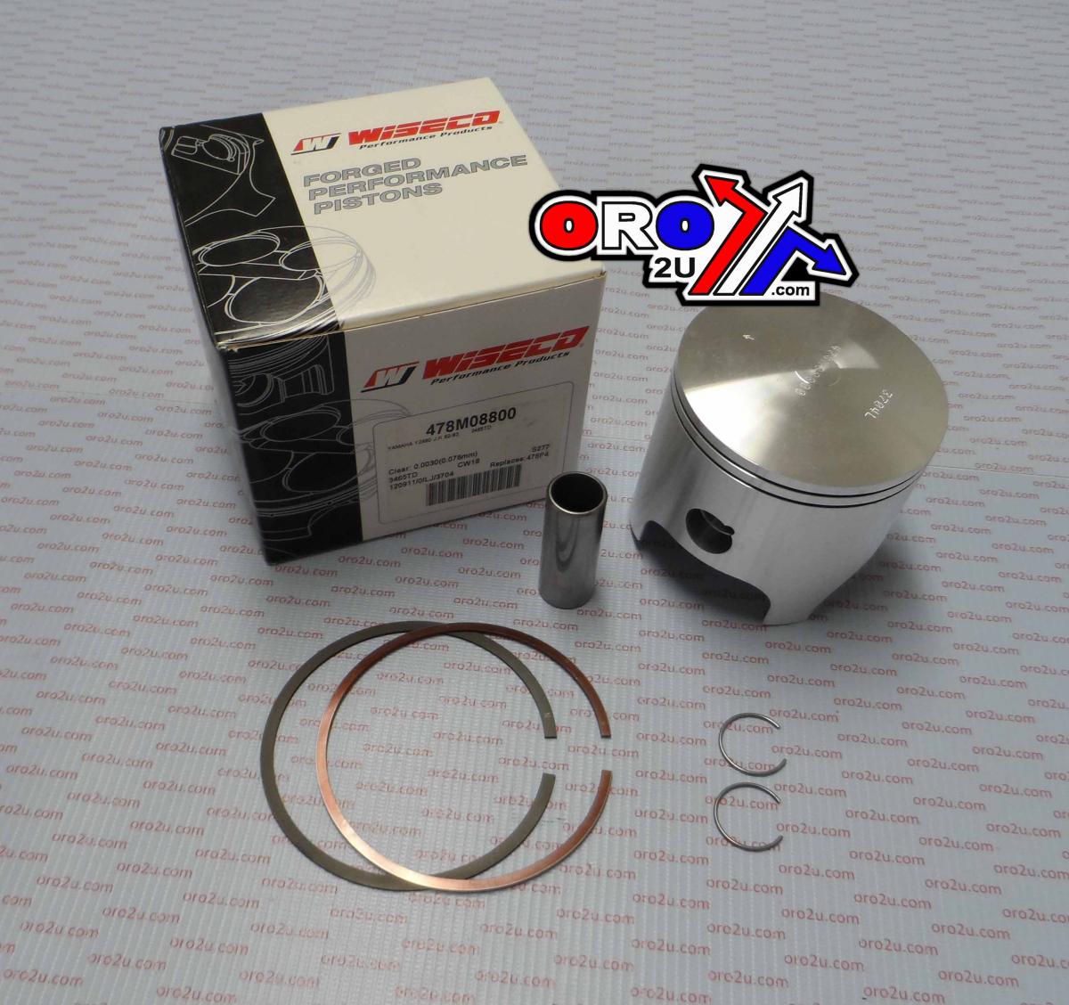 WISECO 88mm PISTON KIT YAMAHA YZ490 1982-1984, IT490 1983-1984