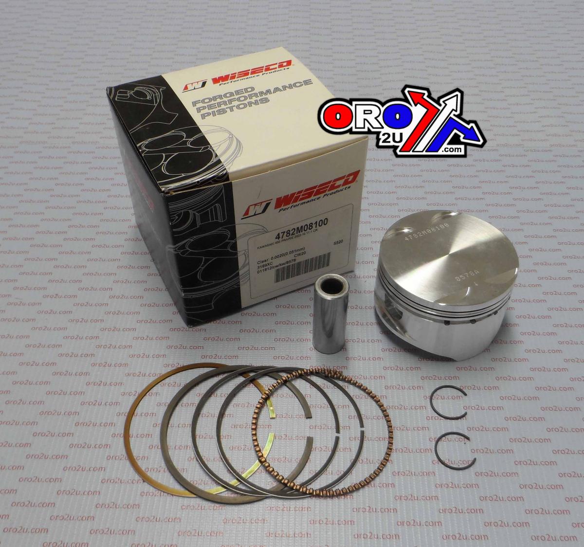 WISECO 81mm PISTON KIT KAWASAKI KVF650 05-13, ARCTIC CAT V-TWIN 04-07