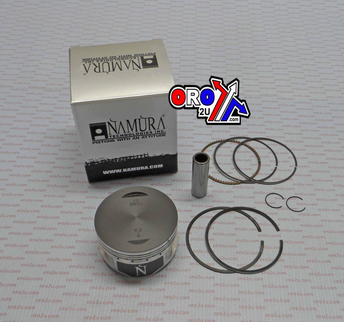 NAMURA 73.7MM PISTON KIT KAWASAKI KVF300 BRUTE FORCE 12-24, ARCTIC CAT 2X4 09-18