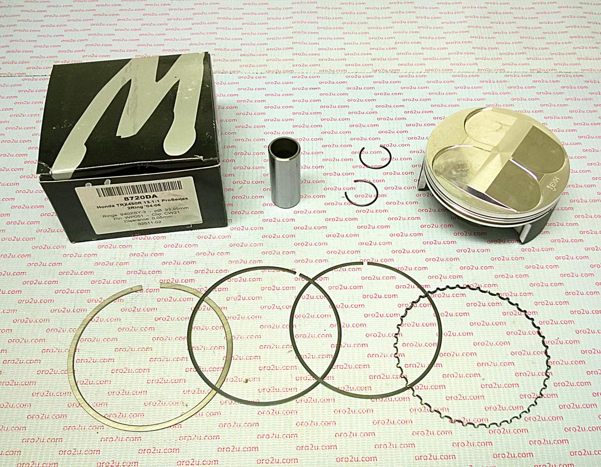 WOSSNER 94mm FORGED HC PISTON KIT A, HONDA TRX450R 2004-2005