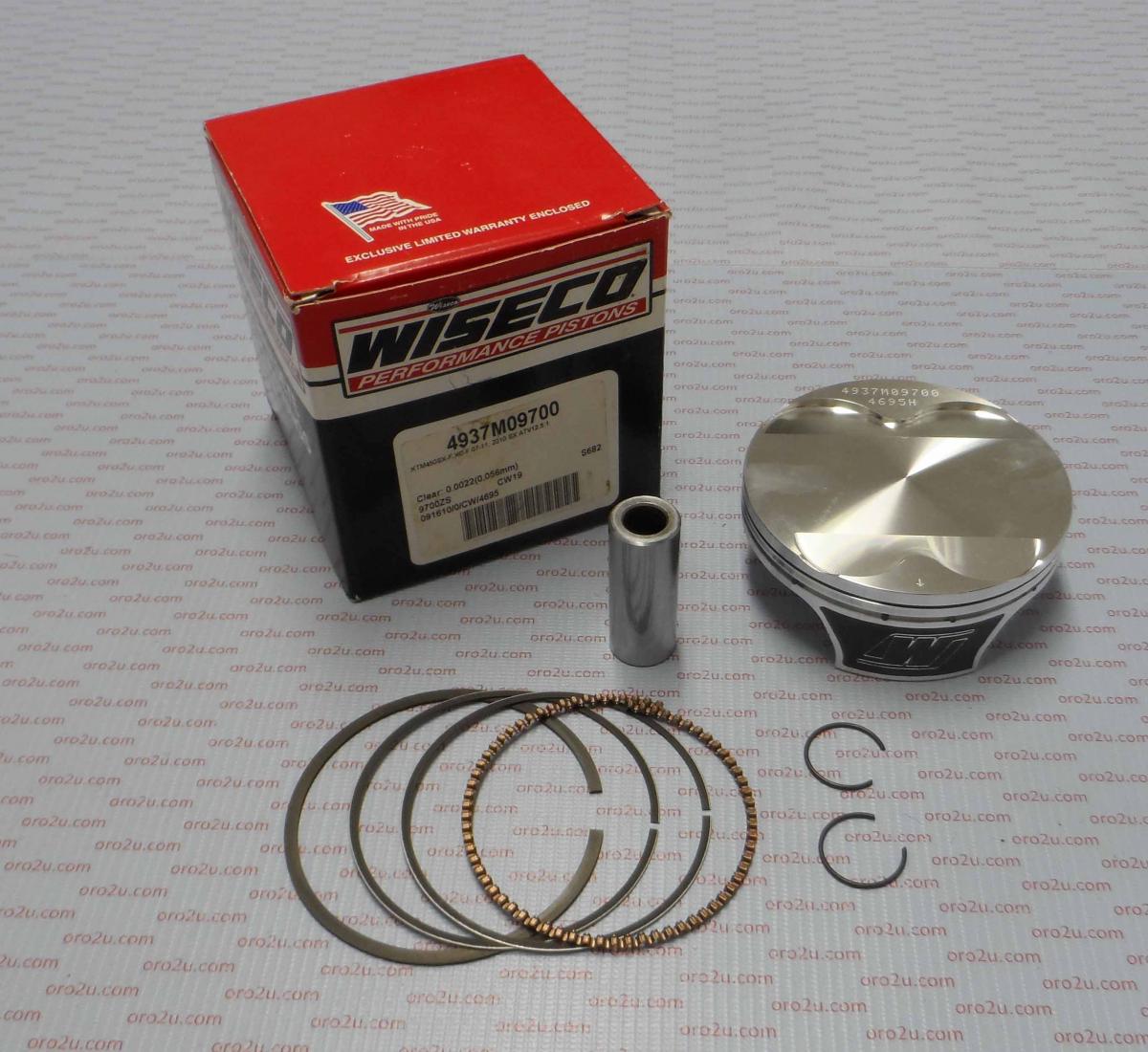 WISECO 97mm HC PISTON KIT B, KTM SX 450 09-11, ARMOR GLIDE, 12.5:1,