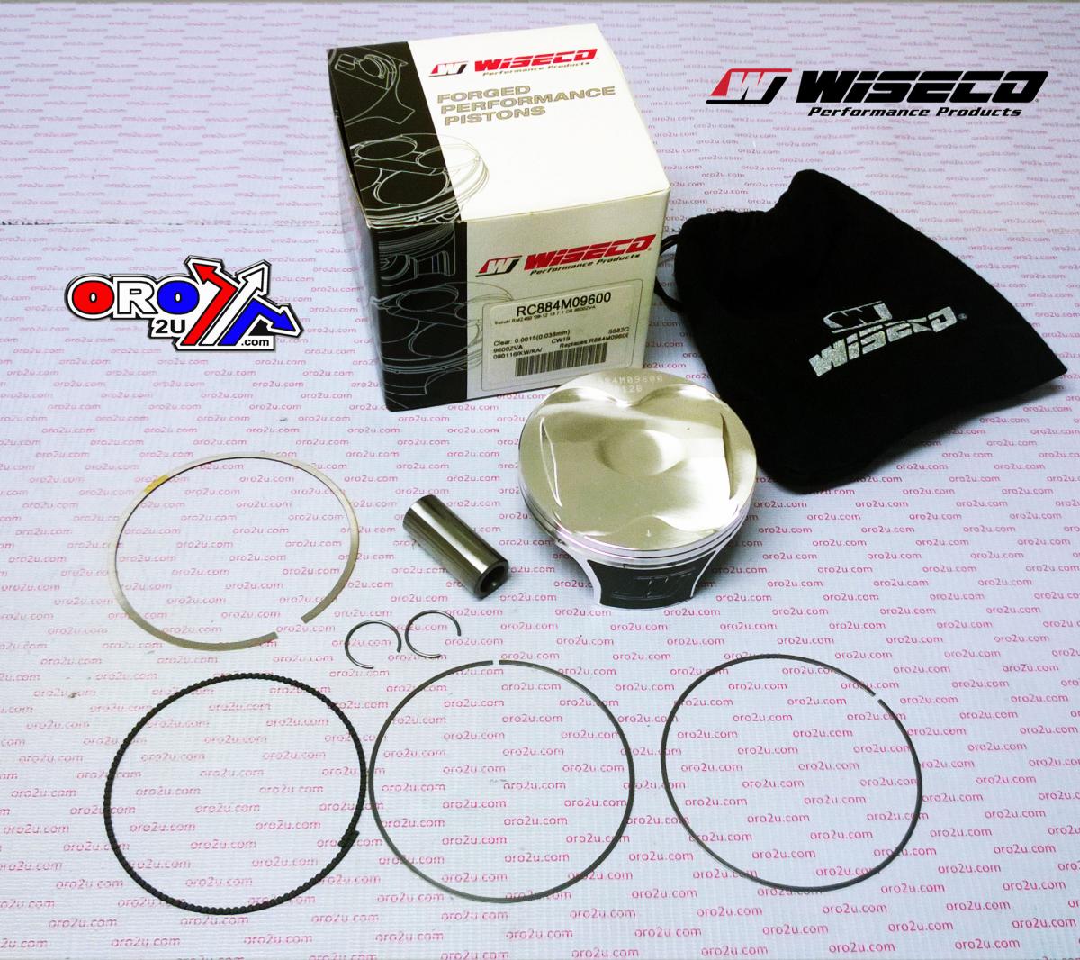 WISECO  96mm PISTON KIT SUZUKI RM-Z450 08-12, RMX450Z 10-18, Racers Choice