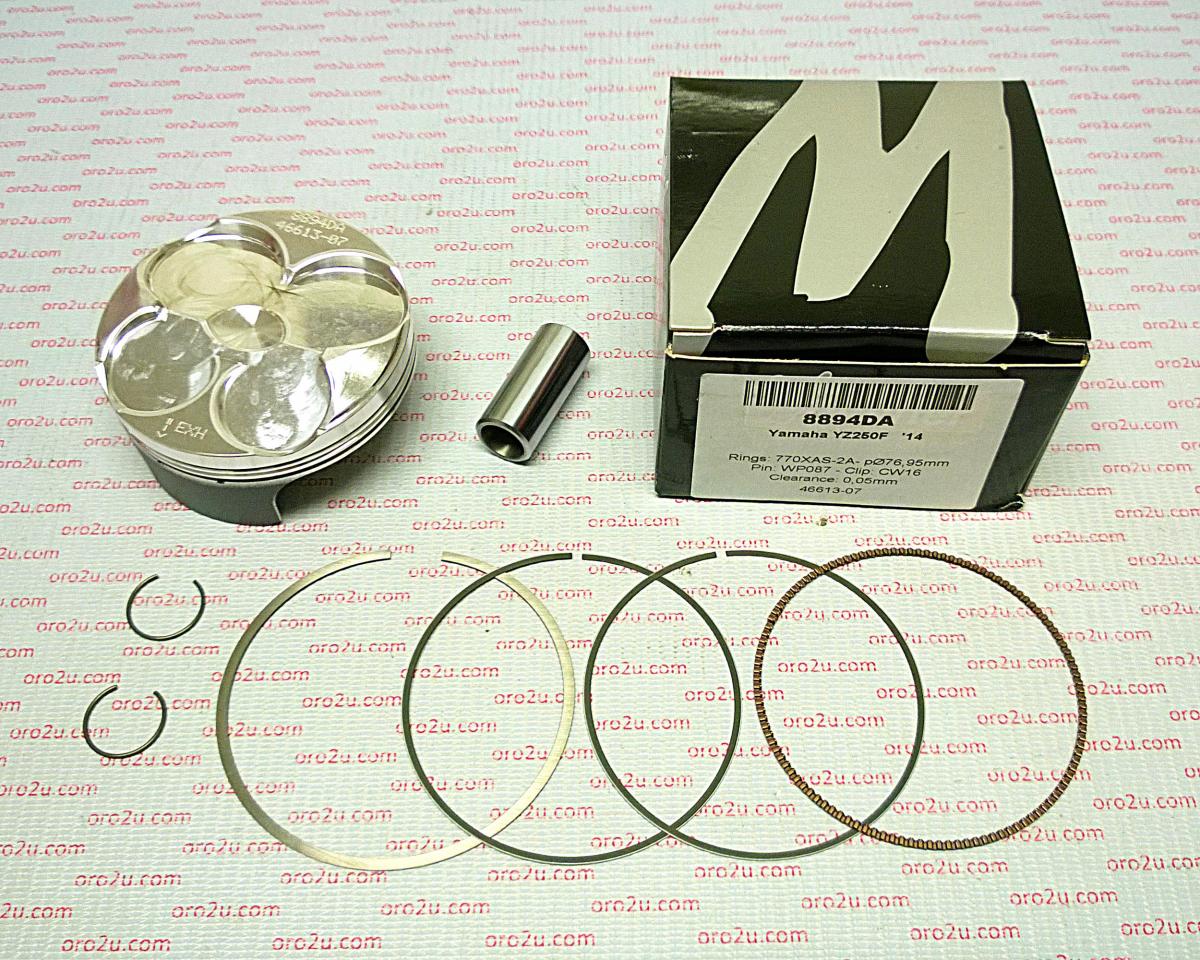 WOSSNER 77mm HC PISTON KIT YAMAHA YZ250F 14-15, WR250F 15-17, YZ250FX 15-16
