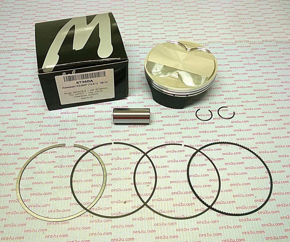 WOSSNER 96mm PISTON KIT C, KAWASAKI KX450F 2009-2012
