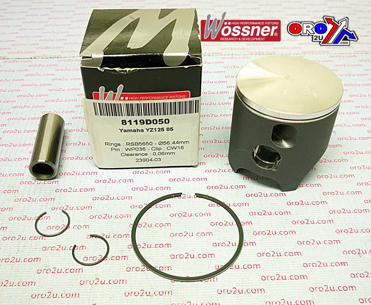 WOSSNER 57mm PISTON KIT YAMAHA YZ125 1983 & 1985