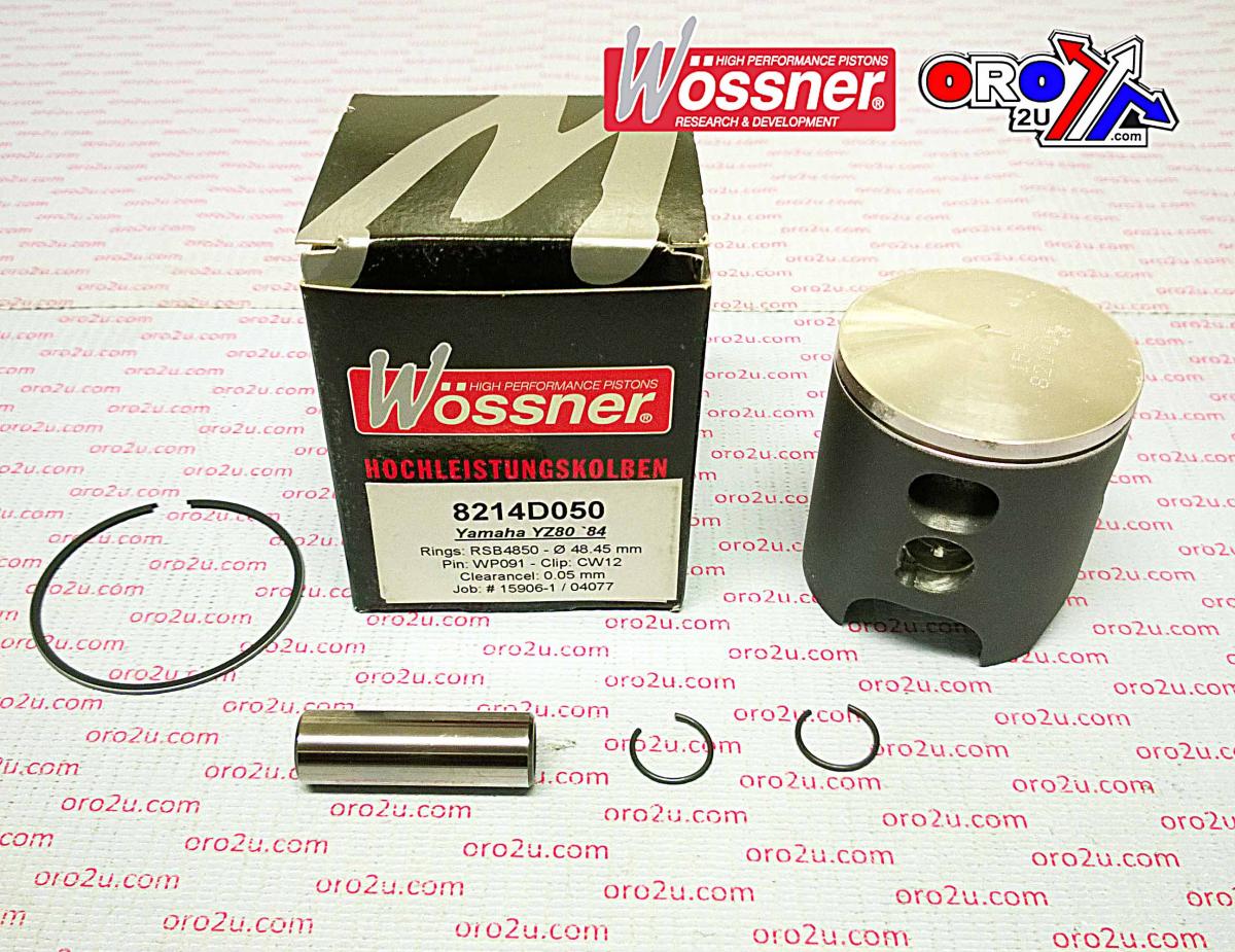 WOSSNER 48mm PISTON KIT YAMAHA YZ80 1984