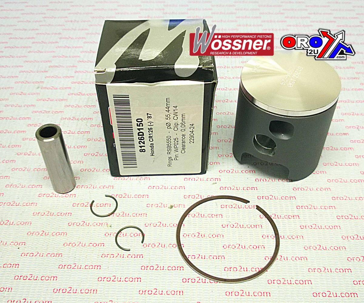 PISTON KIT 1987 CR125 56.00 WOSSNER 8126D200 HONDA MX