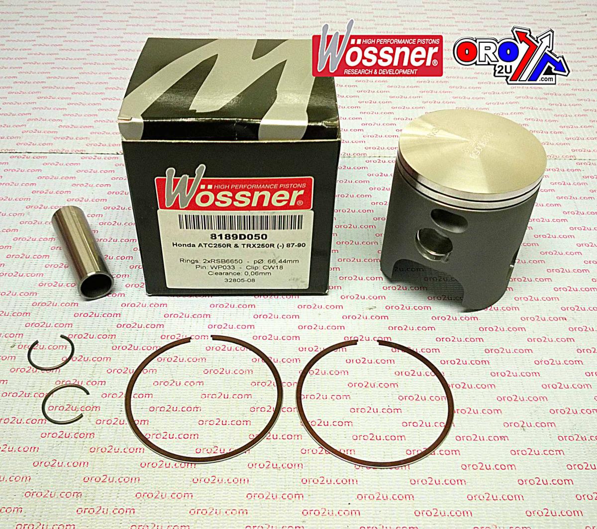 WOSSNER  68mm PISTON KIT HONDA TRX250R 1987-1990