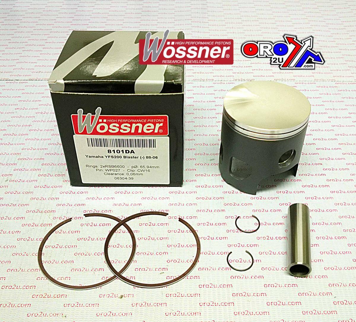 WOSSNER 66.25mm PISTON KIT YAMAHA YFS200 BLASTER 1988-2007